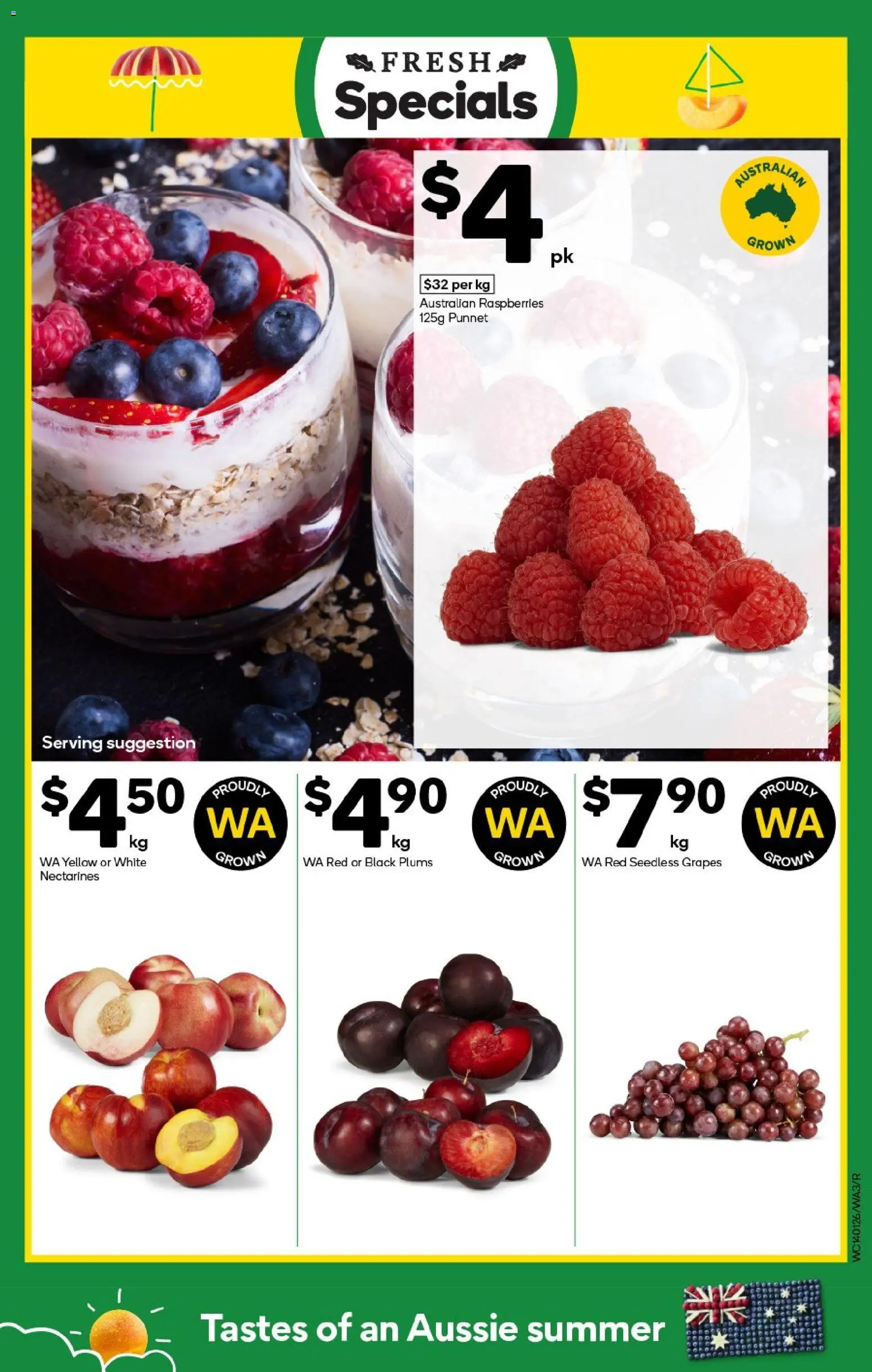 Woolworths catalogue - valid from 14.01.2026 | Page: 3 | Products: Grapes, Plums