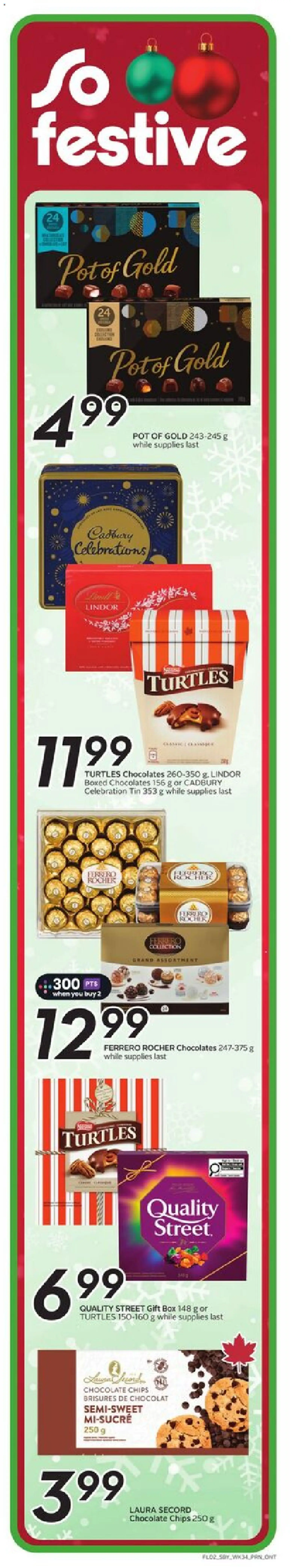 Sobeys flyer valid from 18.12.2025 | Page: 3 | Products: Chips, Box, Chocolate