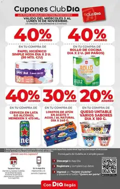 Vista previa Supermercado DIA Ofertas válido desde el 05.11.2025 | Página: 8 | Productos: Papel higiénico, Cocina, Aceite, Agua