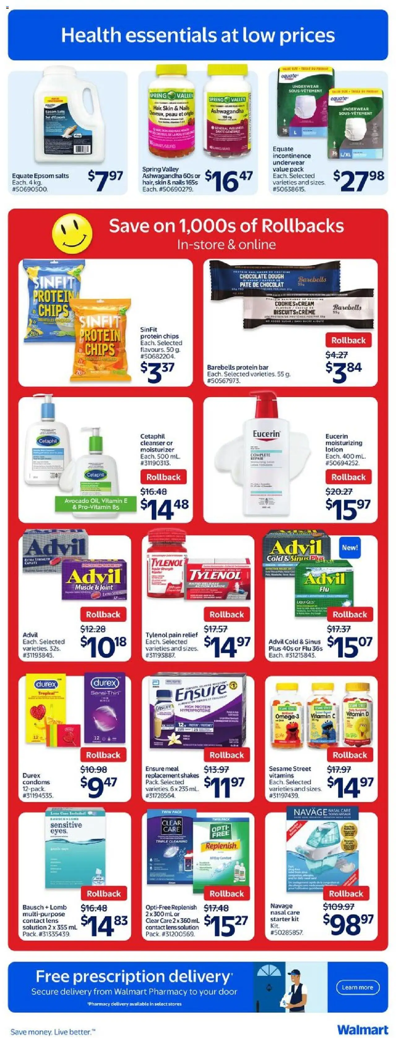 Walmart flyer valid from 11.09.2025 | Page: 18 | Products: Chips, Cream, Cookies, Chocolate