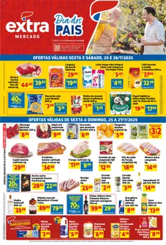 Extra Folheto - válido de 25.07.2025 | Página: 1 | Produtos: Ovos, Cerveja, Bandeja, Maionese
