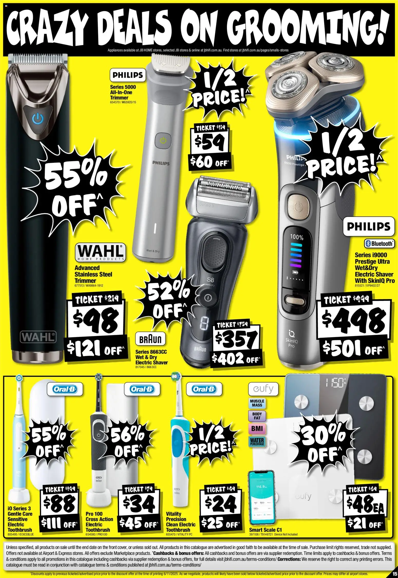 JB Hi-Fi catalogue - valid from 13.11.2025 | Page: 15 | Products: Device, Pc, Electric shaver, Electric toothbrush