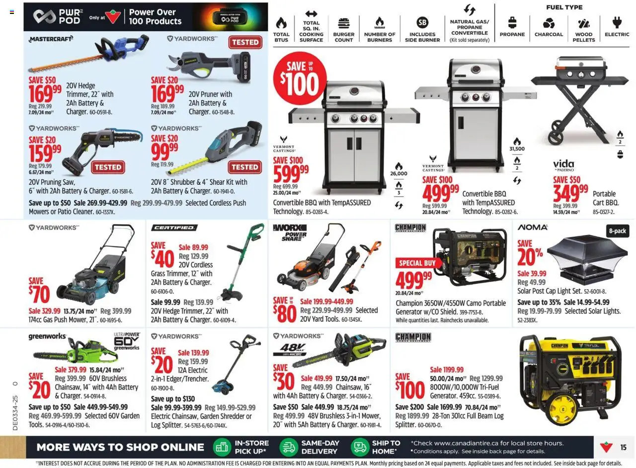 Canadian Tire flyer valid from 14.08.2025 | Page: 21 | Products: Cap, Shredder, Battery