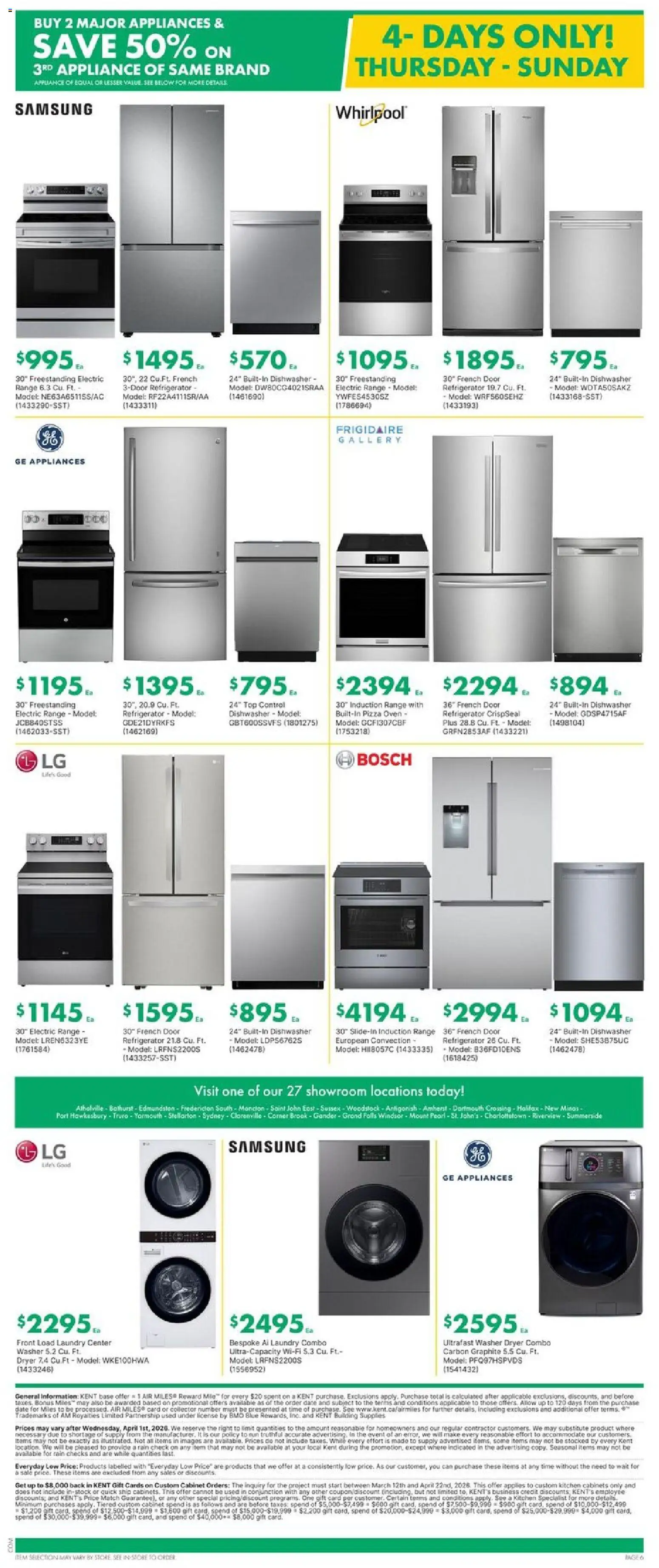 Kent flyer valid from 26.03.2026 | Page: 8 | Products: Dryer, Oven, Dishwasher, Cabinet
