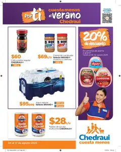 Vista previa de Chedraui - Promociones, nuevo folleto de la tienda, válido en México a partir del 04.08.2025