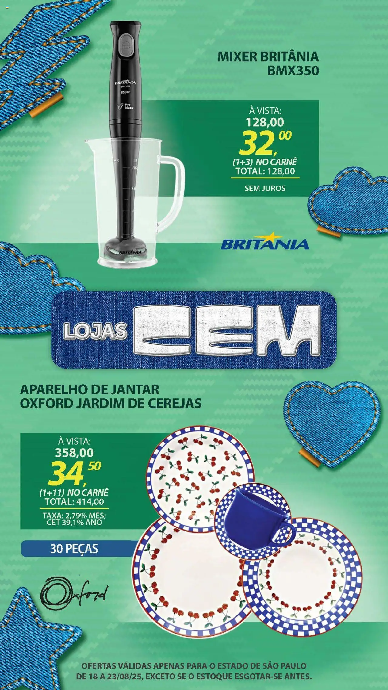 Lojas Cem Folheto - válido de 18.08.2025 | Página: 35 | Produtos: Carne