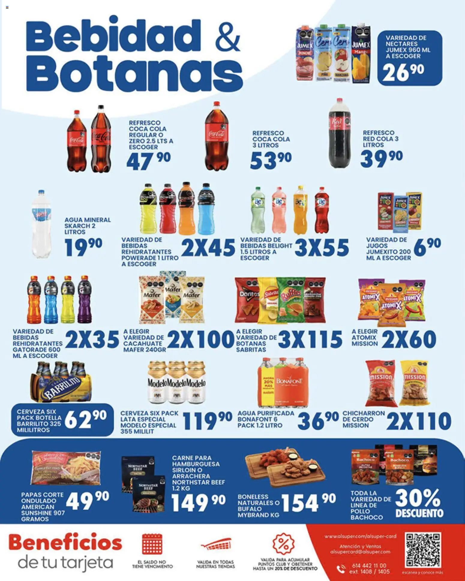 Nuevas ofertas de Alsuper válidas en toda la República Mexicana desde el 17.03.2026. ¡Encuentra las mejores ofertas en Alsuper folleto Zacatecas! | Página: 7 | Productos: Pollo, Agua, Cerveza, Botella