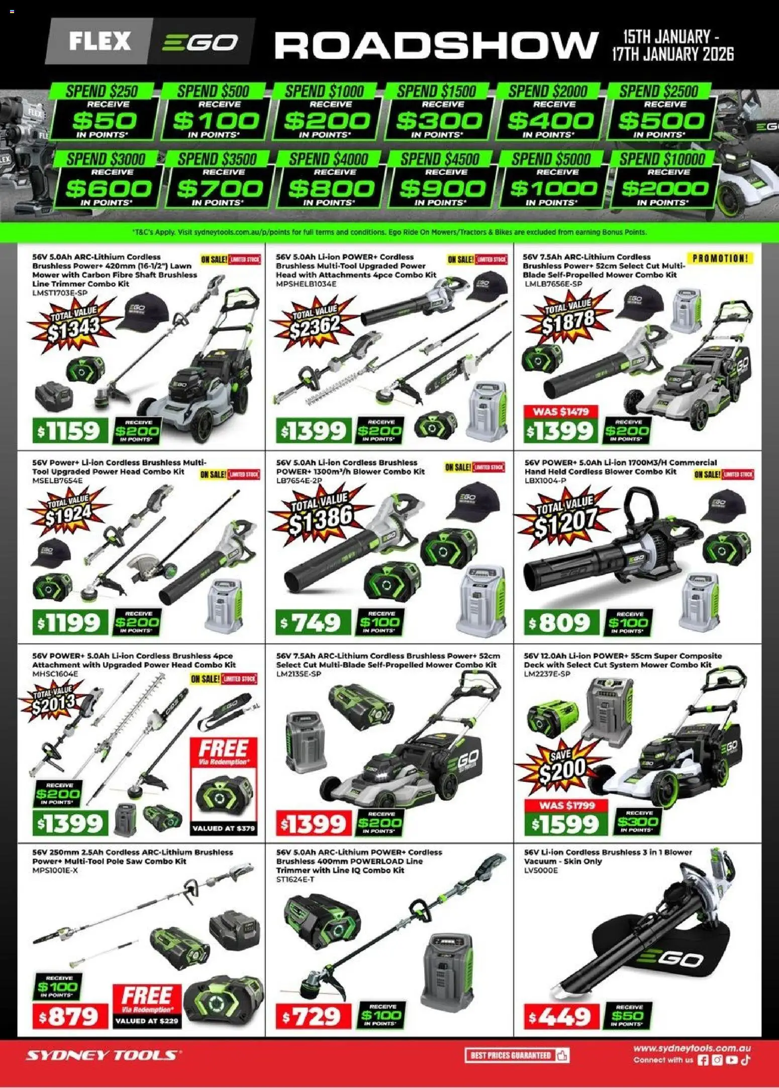 Sydney Tools catalogue - valid from 15.01.2026 | Page: 1 | Products: Saw, Tools, Mower