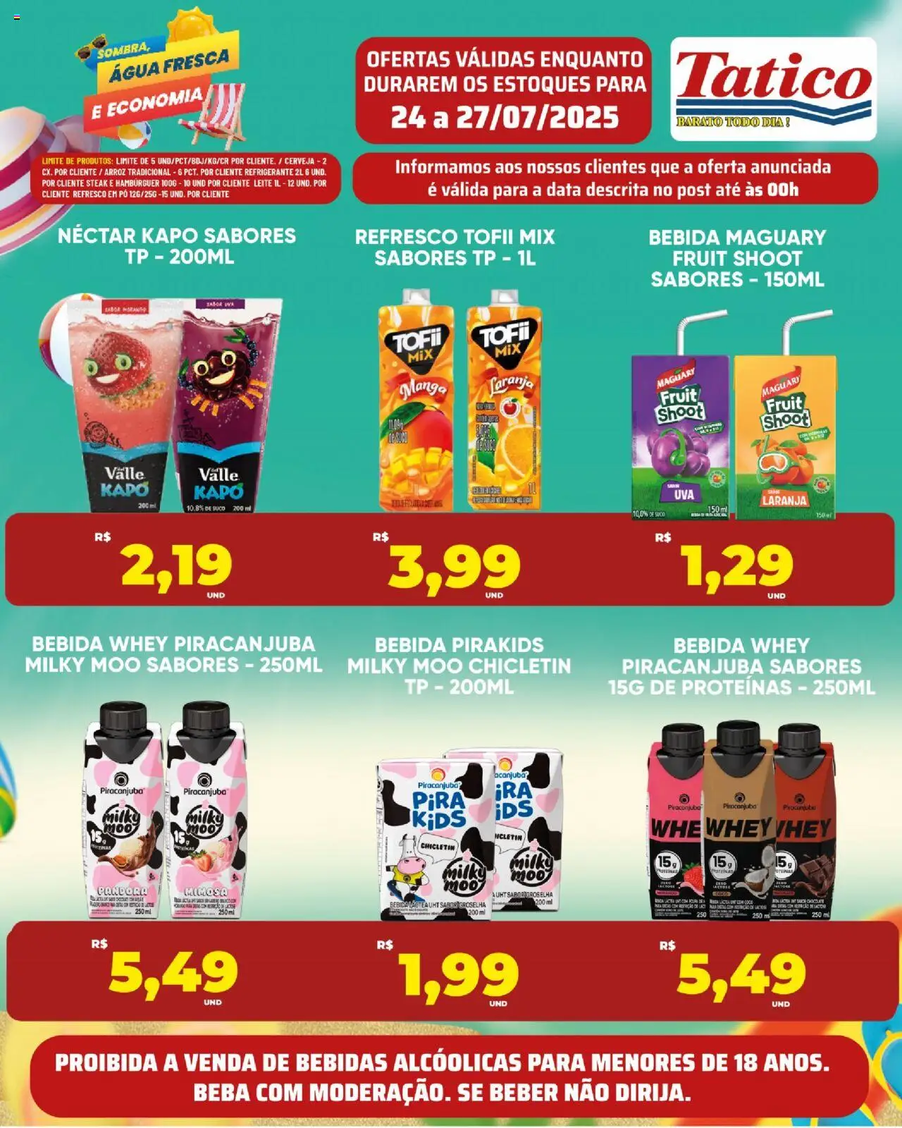 Tatico Folheto - válido de 28.07.2025 | Página: 47 | Produtos: Pó, Suco, Arroz, Refrigerante