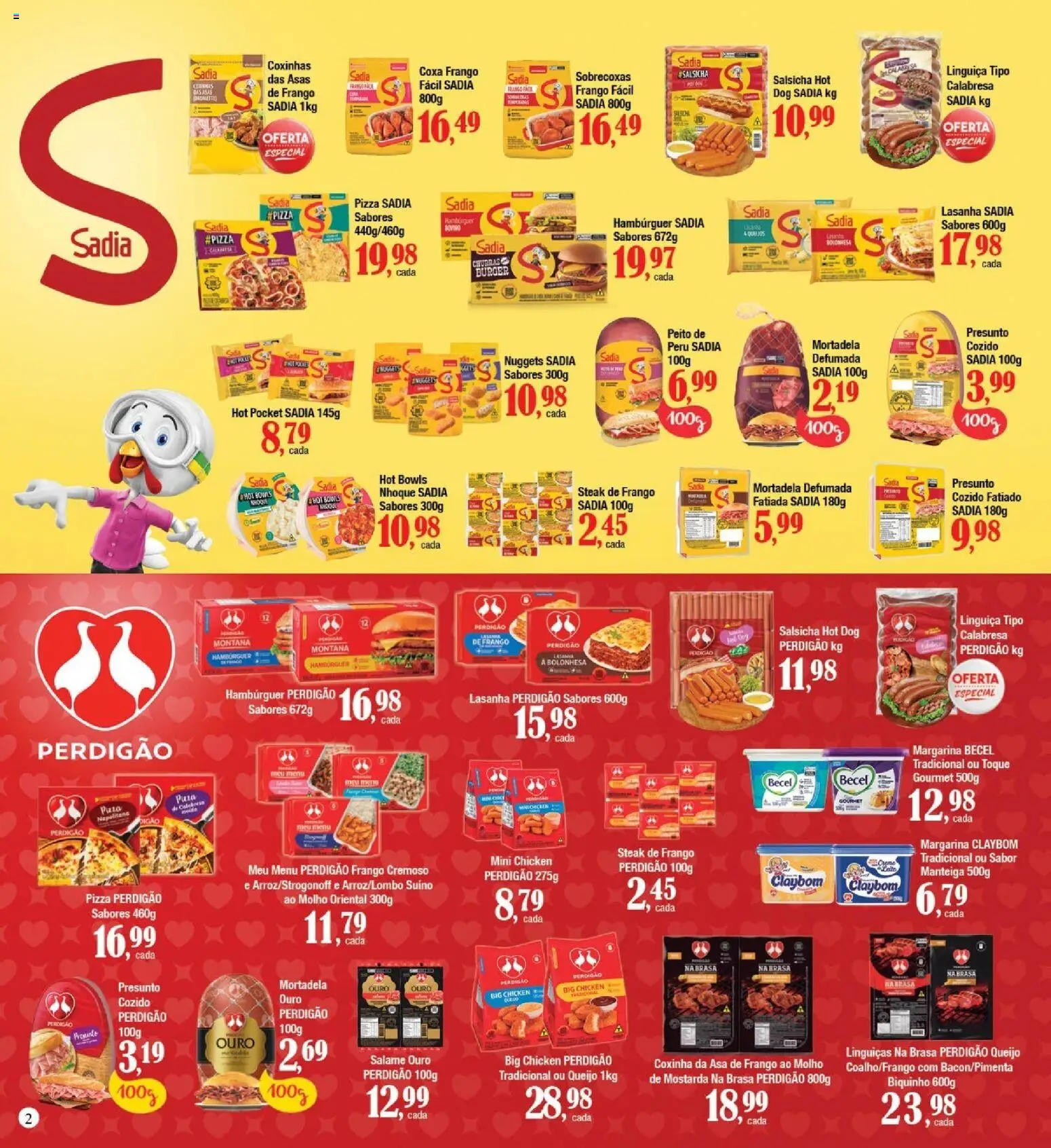 Supermercados Unidos Folheto - válido de 16.04.2026 | Página: 2 | Produtos: Salsicha, Queijo, Salame, Presunto