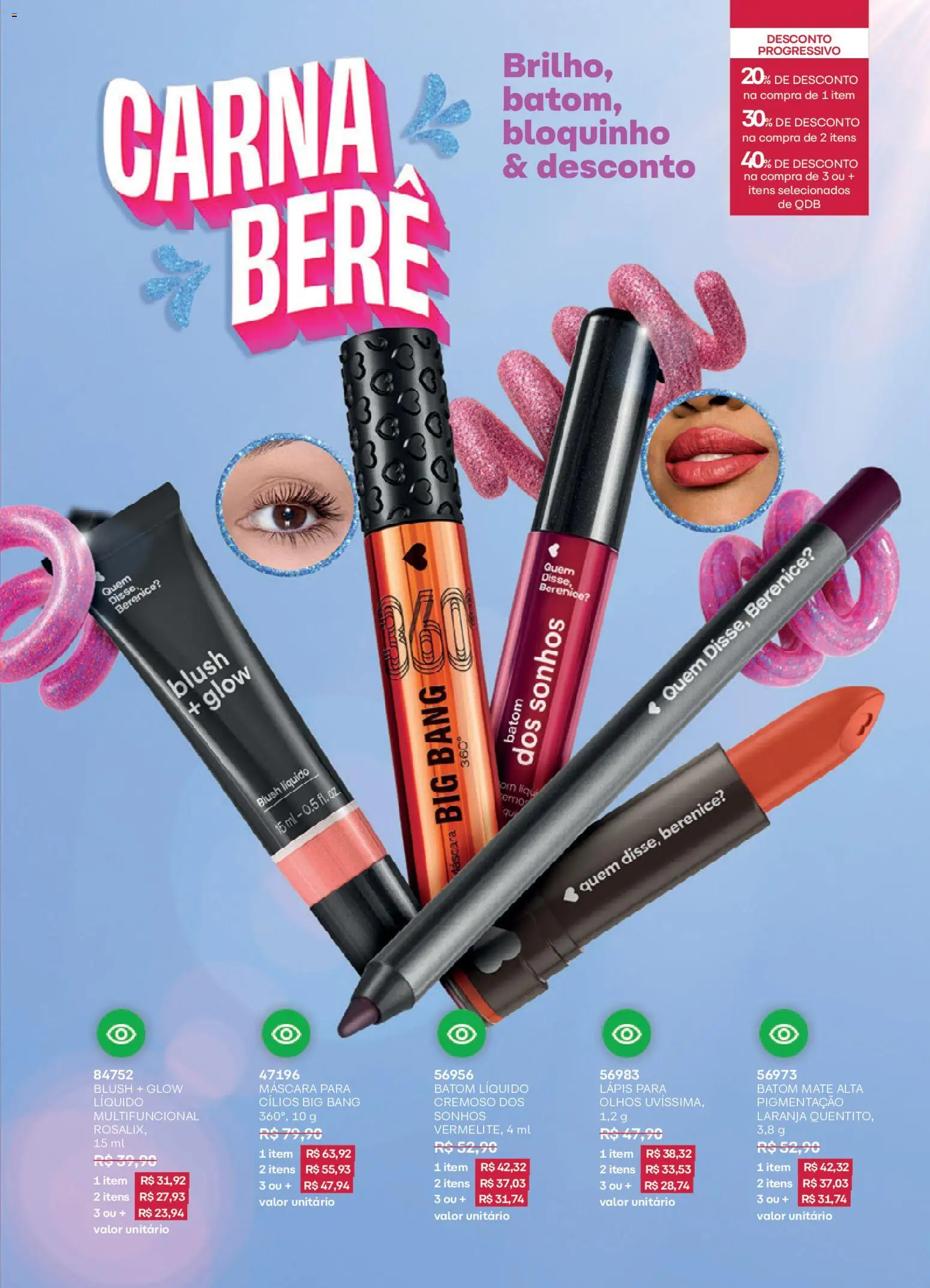 O Boticário Folheto - válido de 19.01.2026 | Página: 125 | Produtos: Blush, Batom, Multifuncional, Lápis