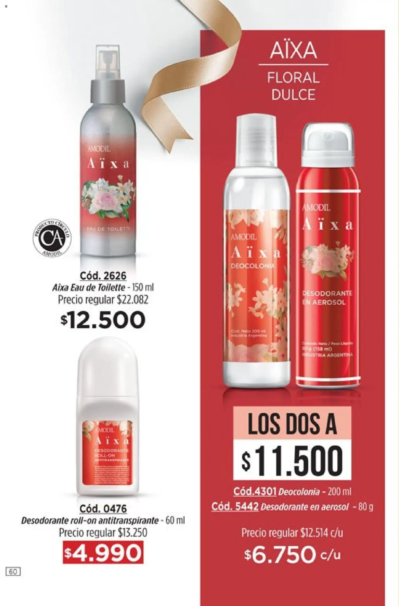 Amodil - Campaña 18/2025 │ válido desde el 30.11.2025 | Página: 60 | Productos: Eau de toilette, Desodorante, Antitranspirante