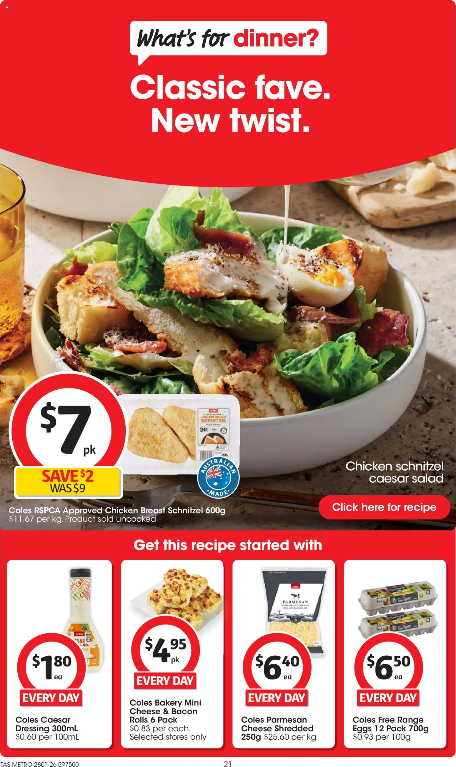 Coles catalogue - valid from 28.01.2026 | Page: 21 | Products: Bacon, Chicken, Prawns, Seafood