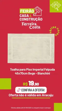 Ferreira Costa Folheto - válido de 21.07.2025 | Página: 10 | Produtos: Piso