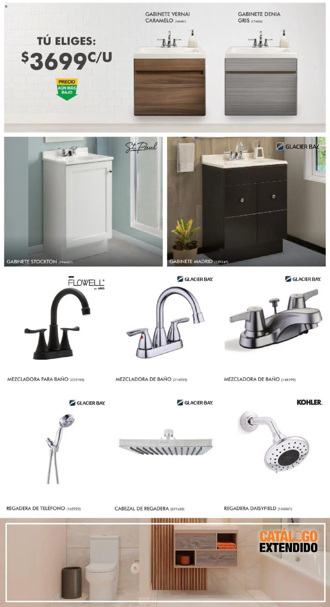 Nuevas ofertas de Home Depot válidas en toda la República Mexicana desde el 15.05.2025. ¡Encuentra las mejores ofertas en Home Depot catálogo! | Página: 13 | Productos: Gabinete, Baño, Regadera, Teléfono