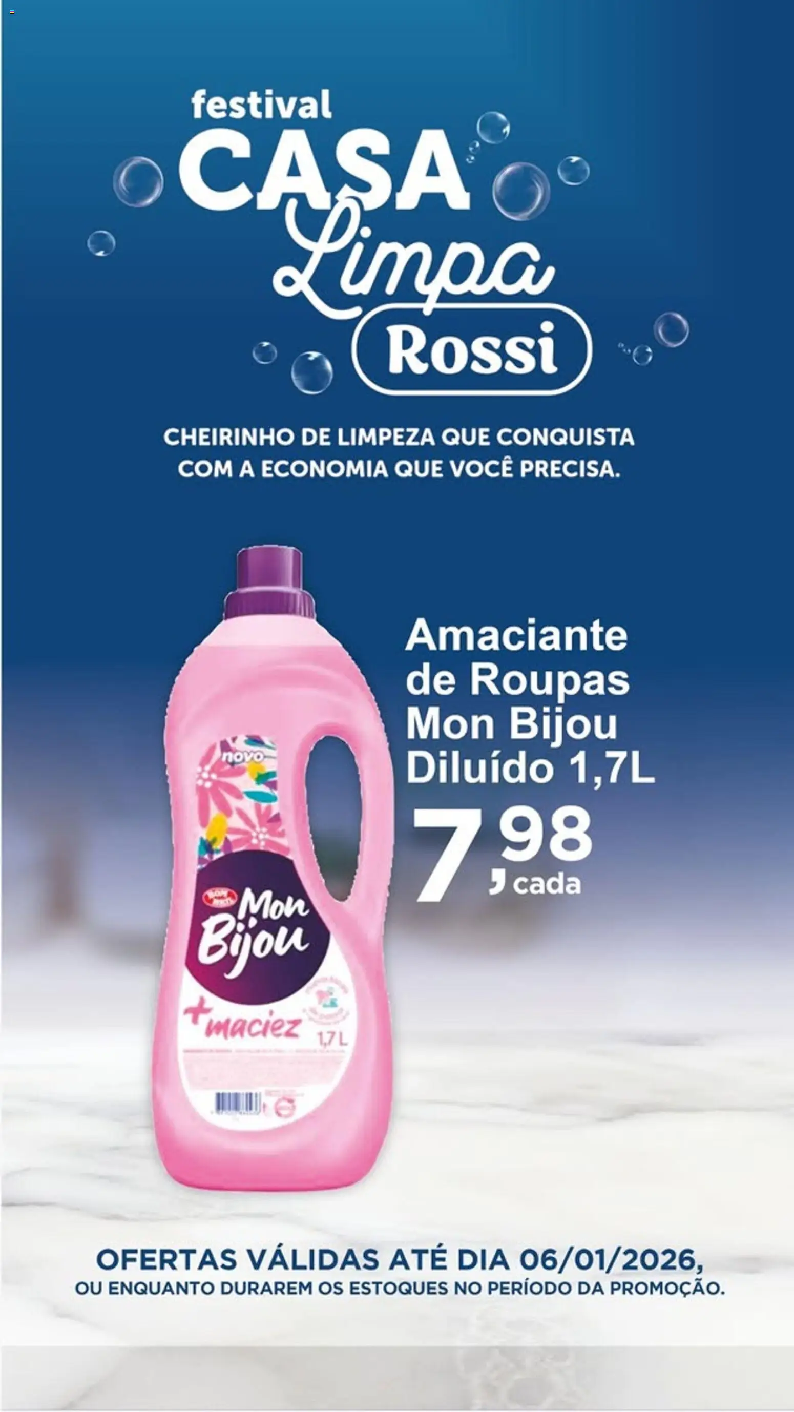 Rossi Supermercados Folheto - válido de 06.01.2026 | Página: 2 | Produtos: Amaciante de roupas, Roupas, Amaciante