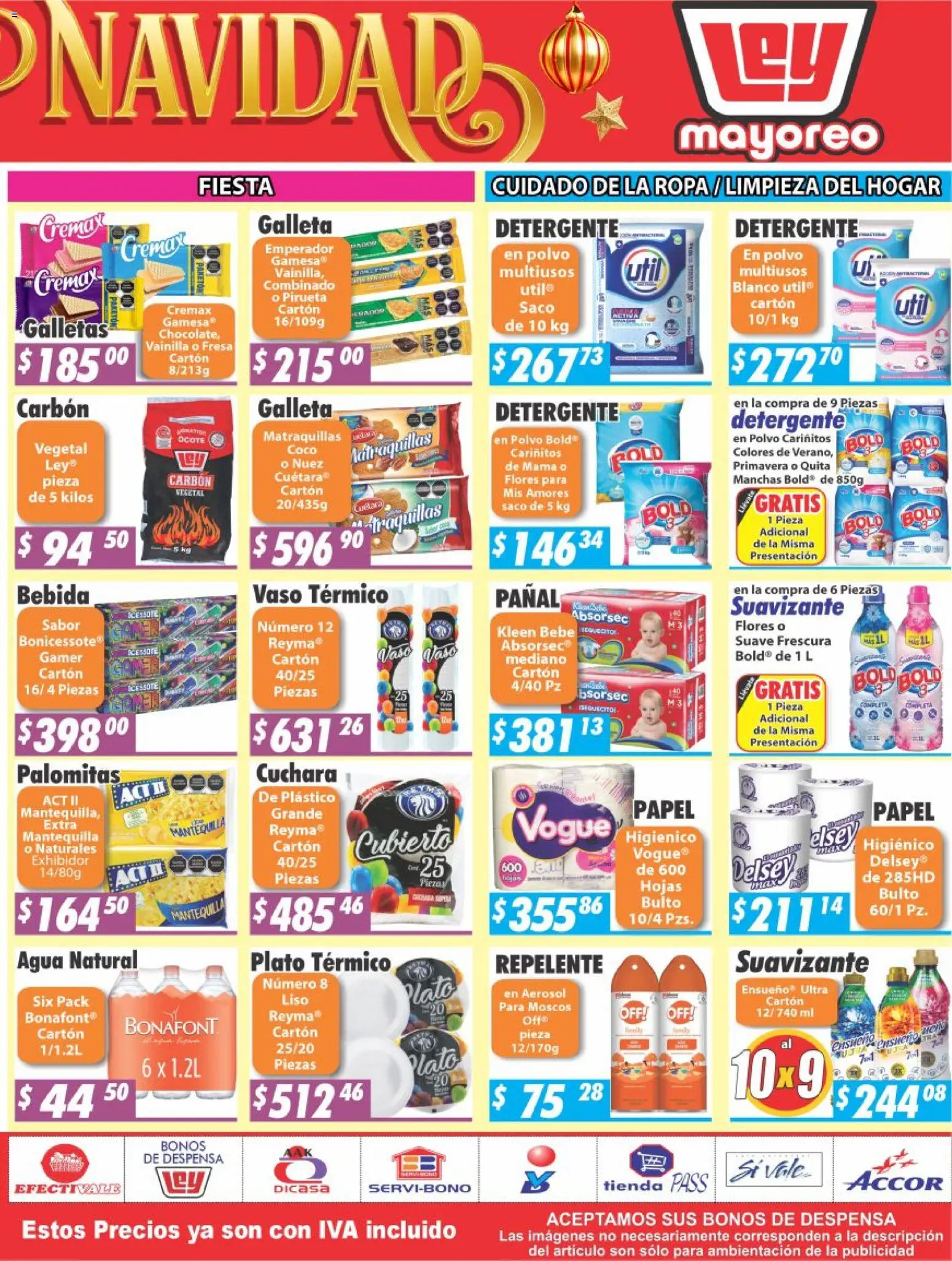 Nuevas ofertas de Casa Ley válidas en toda la República Mexicana desde el 24.11.2025. ¡Encuentra las mejores ofertas en Casa Ley folleto Frontera! | Página: 4 | Productos: Mantequilla, Galletas, Despensa, Polvo