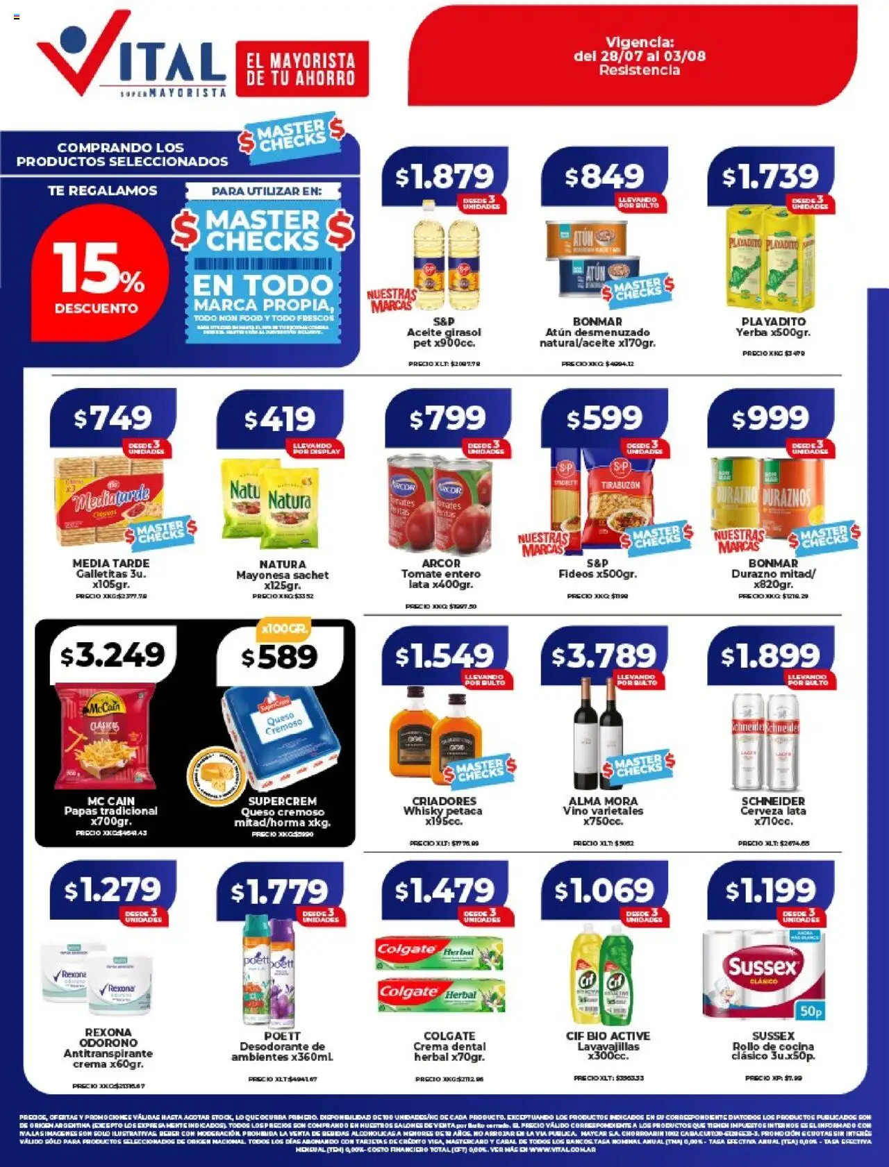 Vital ofertas - Resistencia (28/07/2025 - 03/08/2025) Catálogo