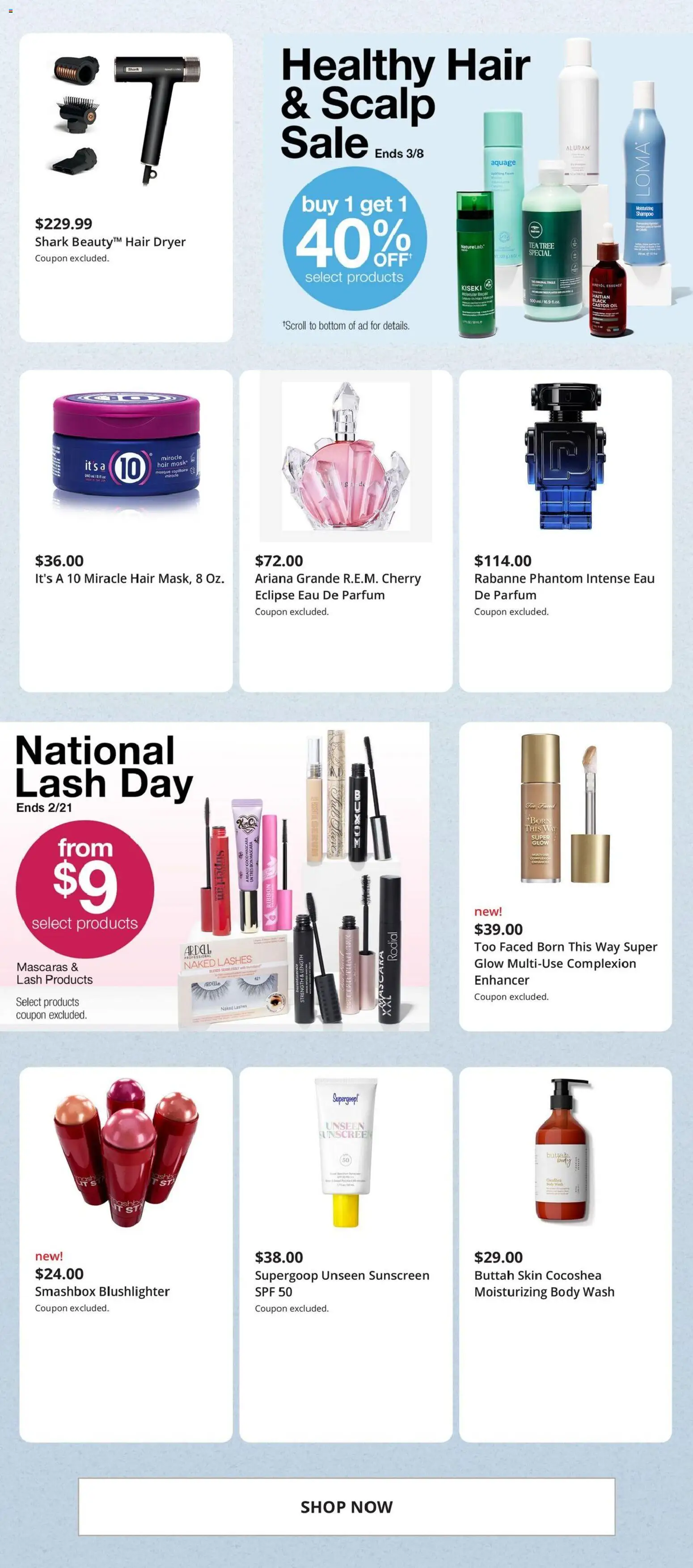 JCPenney Weekly Ad - valid from 17.02.2026 | Page: 6 | Products: Shampoo, Oil, Body Wash, Dryer