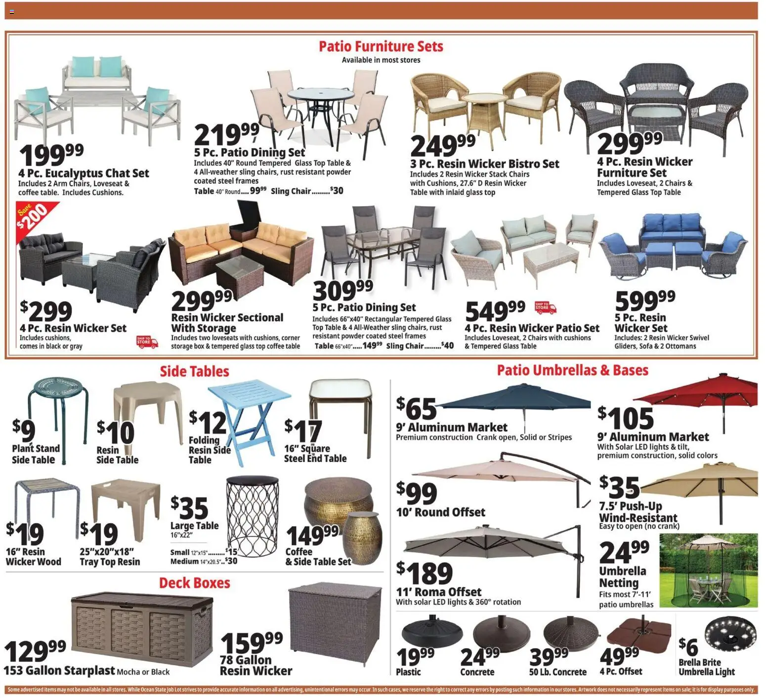 Ocean State Job Lot Weekly Ad - valid from 23.04.2026 | Page: 7 | Products: Coffee table, Box, Swivel, Powder