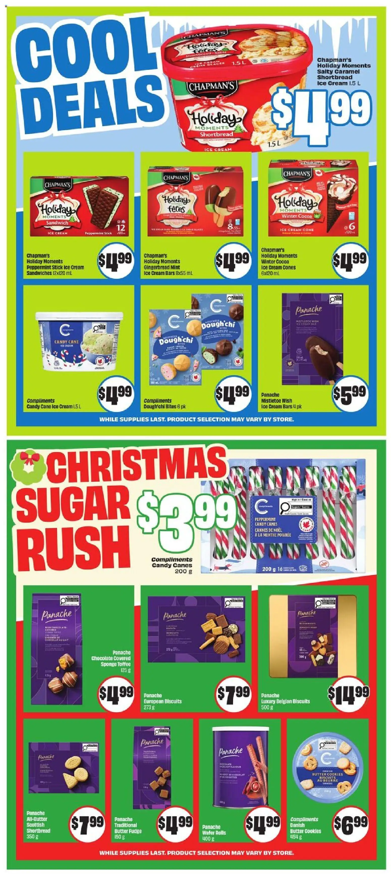 FreshCo flyer valid from 27.11.2025 | Page: 8 | Products: Cookies, Ice cream, Butter, Chocolate