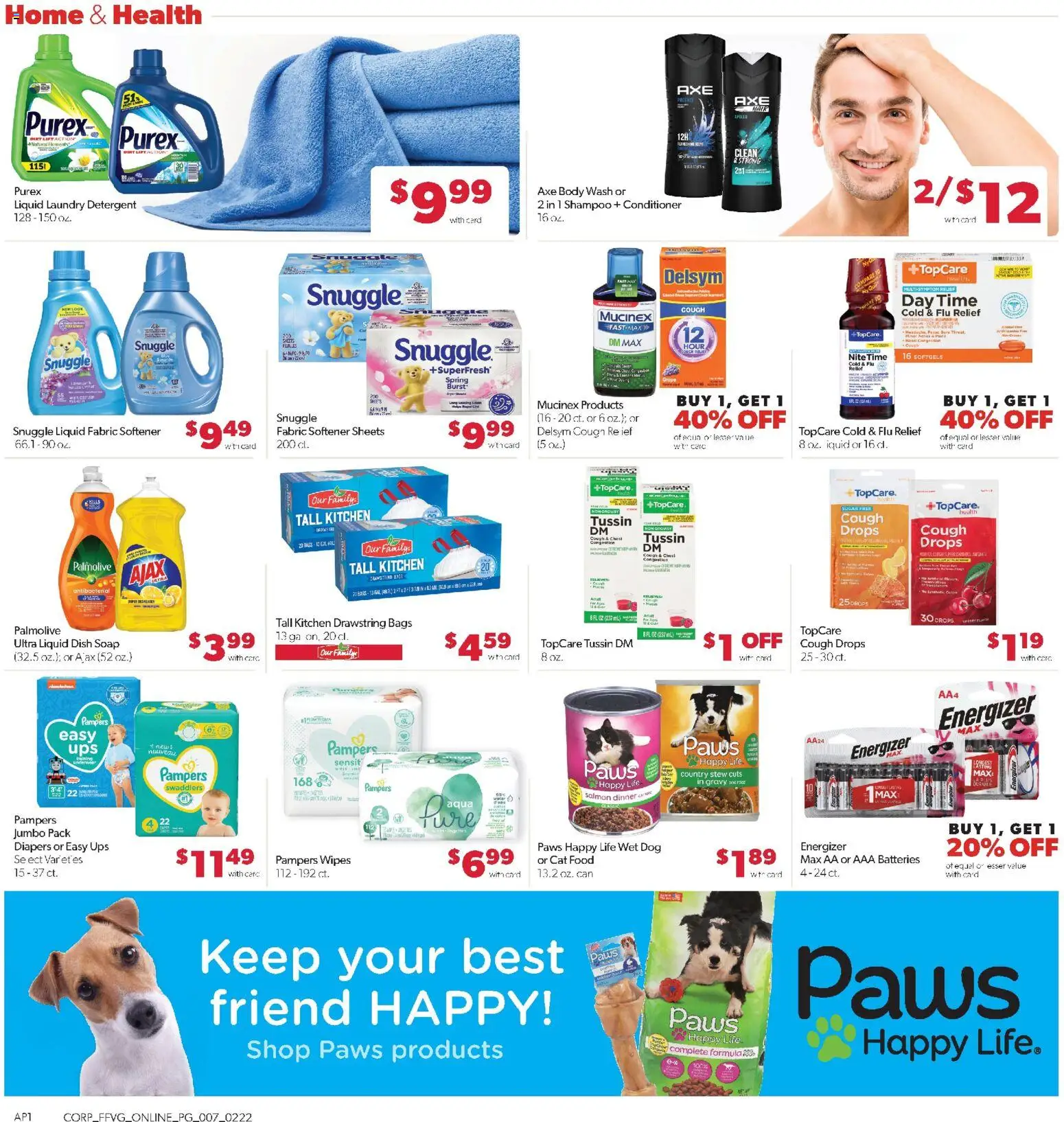 Family Fare Weekly Ad - valid from 22.02.2026 | Page: 12 | Products: Axe, Detergent, Body Wash, Underwear