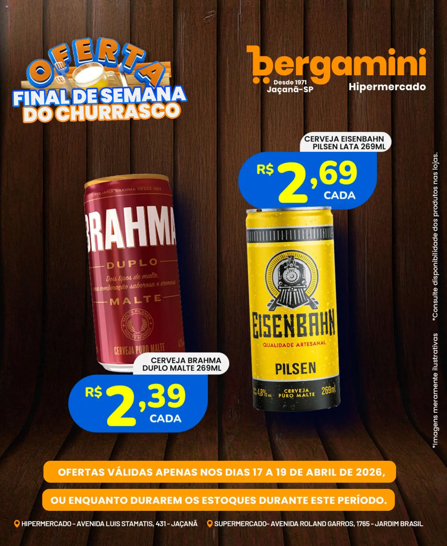 Supermercado Bergamini Folheto - válido de 17.04.2026 | Página: 11 | Produtos: Eisenbahn, Cerveja