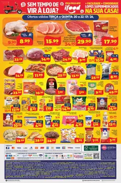 Lopes Supermercados - Ofertas da semana  - Pré-Visualização do folheto da loja Lopes Supermercados, válido de 20.01.2026 | Página: 2 | Produtos: Polvilho, Hambúrguer, Bebida, Margarina