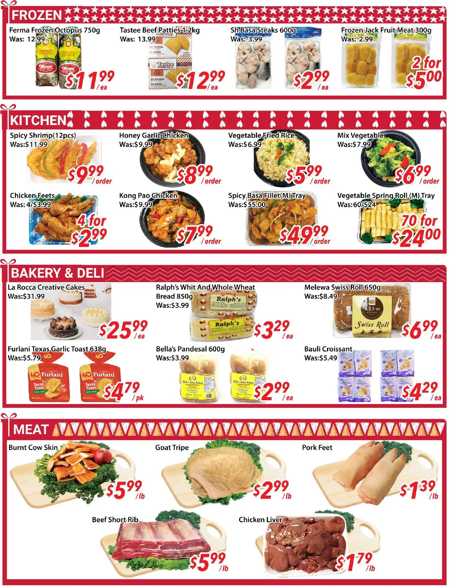 Ample Food Market flyer valid from 13.02.2026 | Page: 4 | Products: Rice, Beef, Bread, Chicken