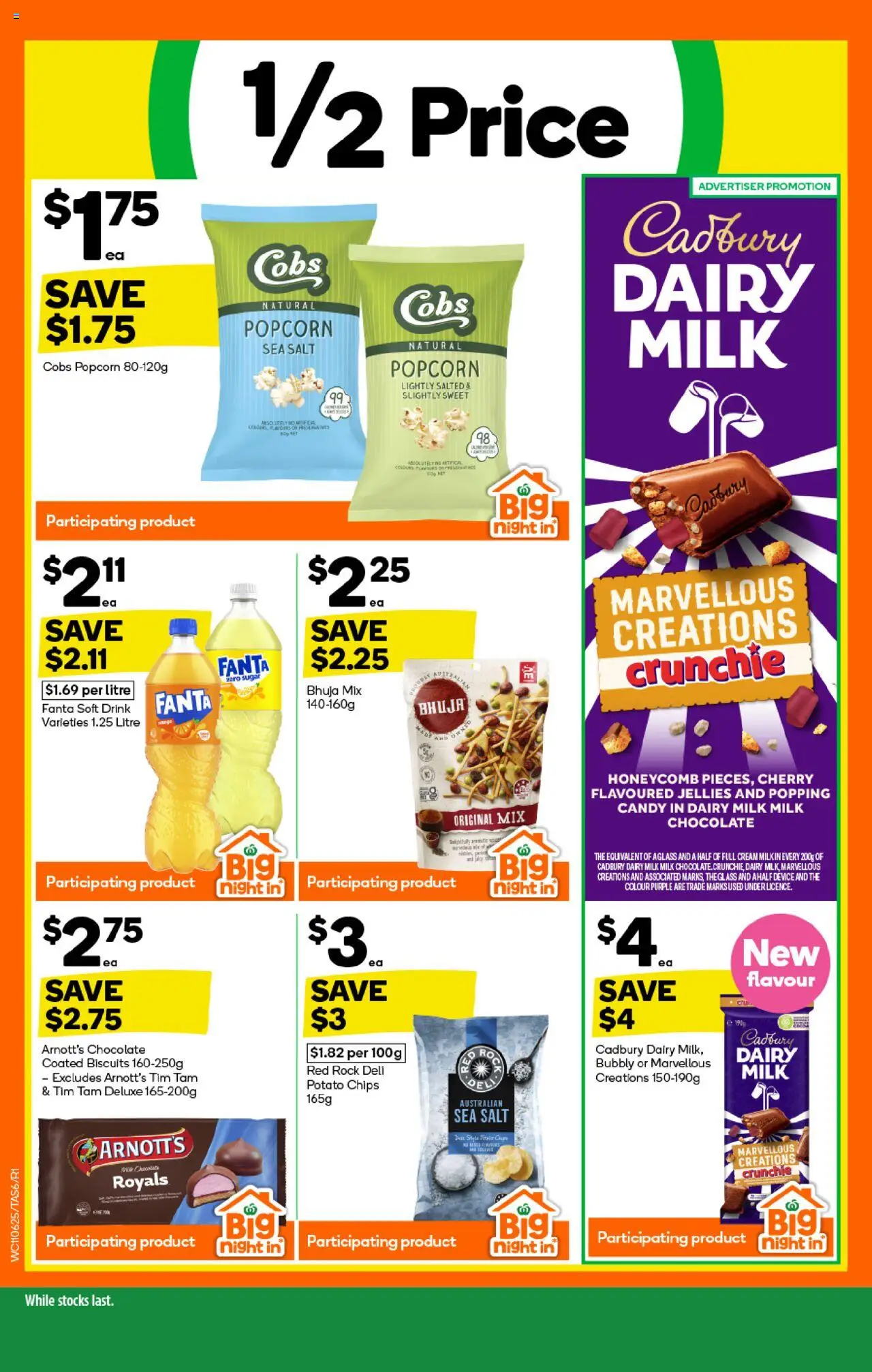 Woolworths catalogue - valid from 11.06.2025 | Page: 6 | Products: Chocolate, Chips, Biscuits, Popcorn