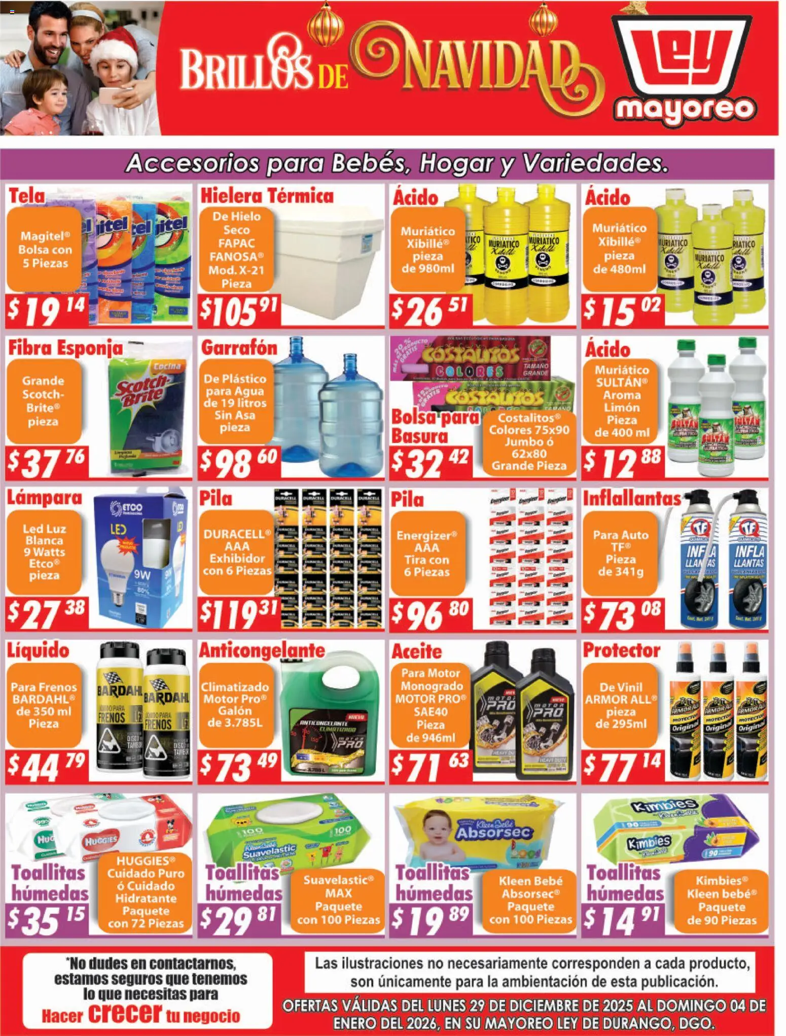 Nuevas ofertas de Casa Ley válidas en toda la República Mexicana desde el 29.12.2025. ¡Encuentra las mejores ofertas en Casa Ley folleto Durango! | Página: 6 | Productos: Agua, Aceite, Cocina, Lámpara
