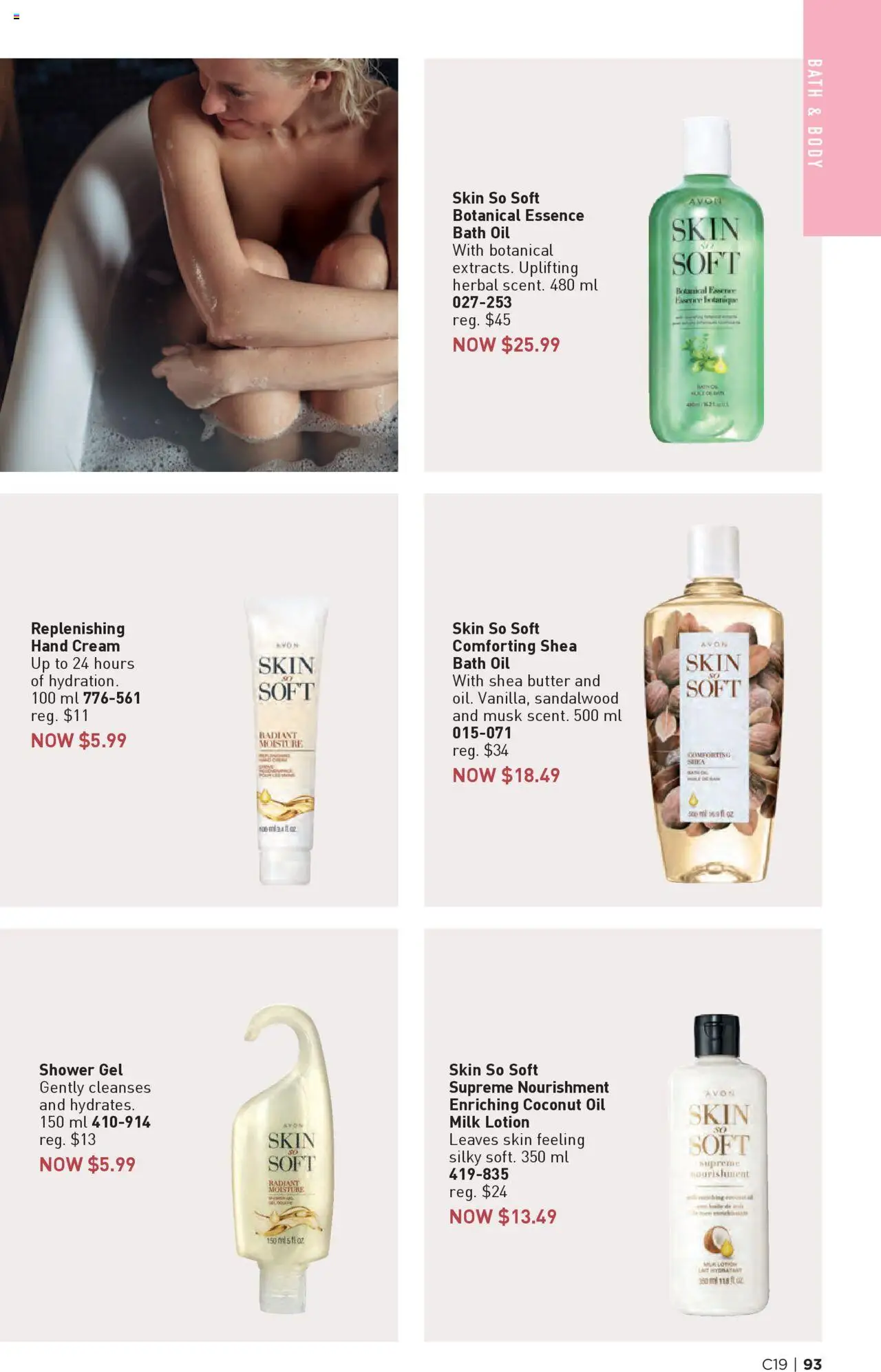 Avon flyer valid from 11.09.2025 | Page: 93 | Products: Cream, Body lotion, Shower, Oil