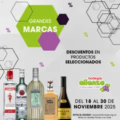 Vista previa de Bodegas Alianza catálogo Grandes Marcas, nuevo folleto de la tienda, válido en México a partir del 18.11.2025