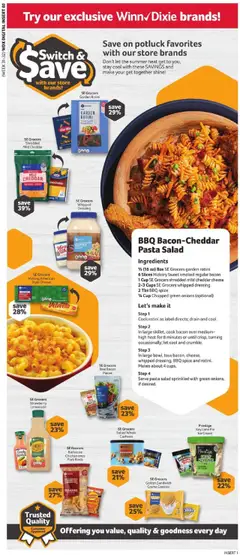 Winn Dixie Weekly Ad - valid from 30.07.2025 | Page: 9 | Products: Cheese, Cream, Cookies, Switch