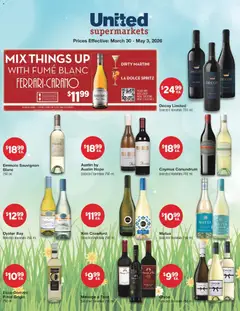 Preview of United Supermarkets weekly ads valid from 30.03.2026 | Page: 2 | Products: Wine, Lighter