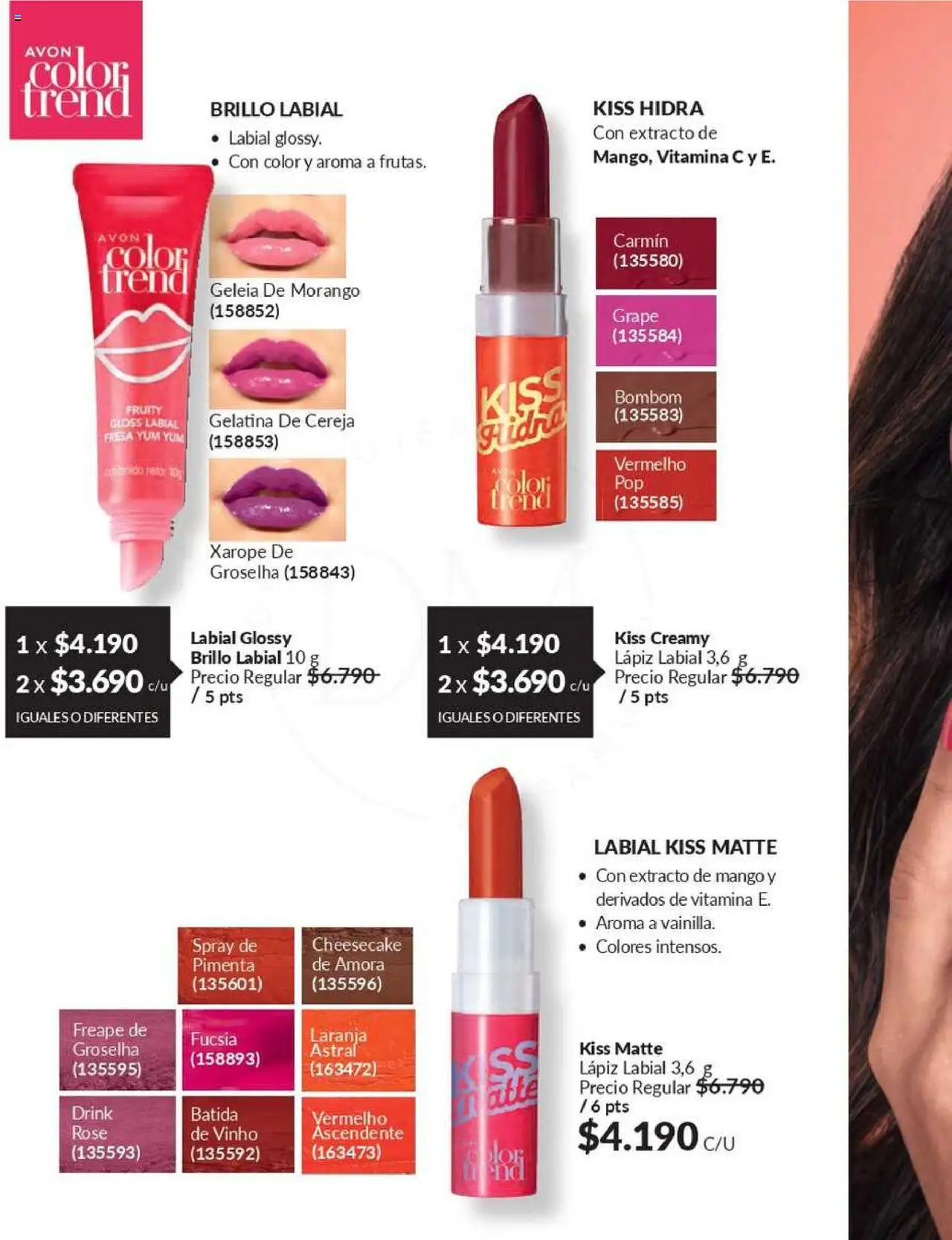 Catálogo Avon Campaña 10 │ válido desde el 03.06.2025 | Página: 35 | Productos: Brillo, Mango, Labial, Gelatina