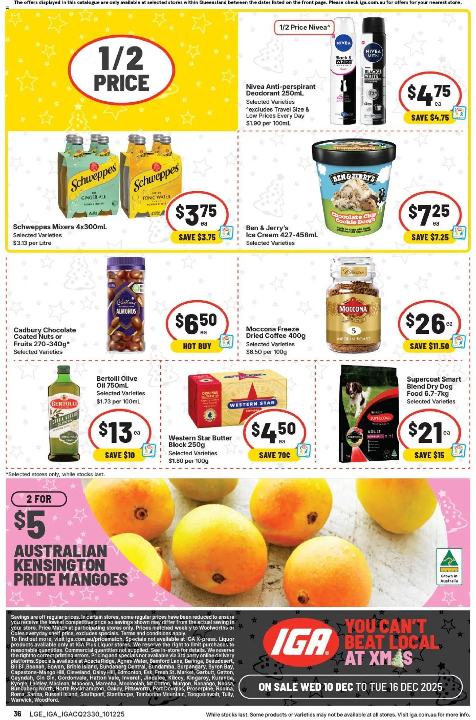 IGA catalogue - valid from 10.12.2025 | Page: 40 | Products: Almonds, Nuts, Ice cream, Water