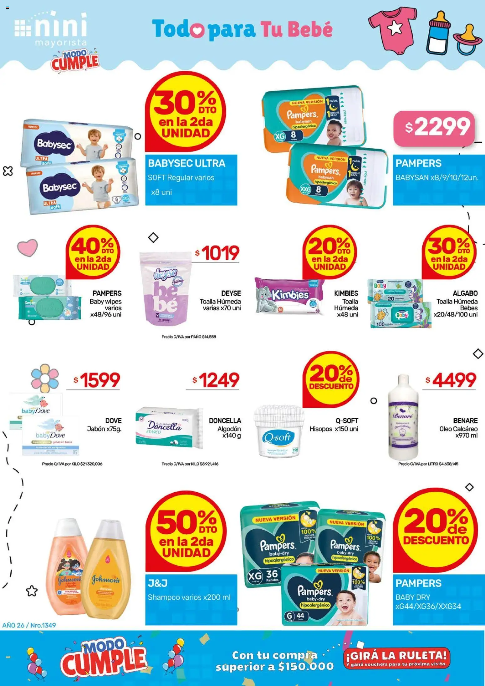 NINI Mayorista Ofertas │ válido desde el 02.03.2026 | Página: 5 | Productos: Sofá, Shampoo, Jabón, Pañales