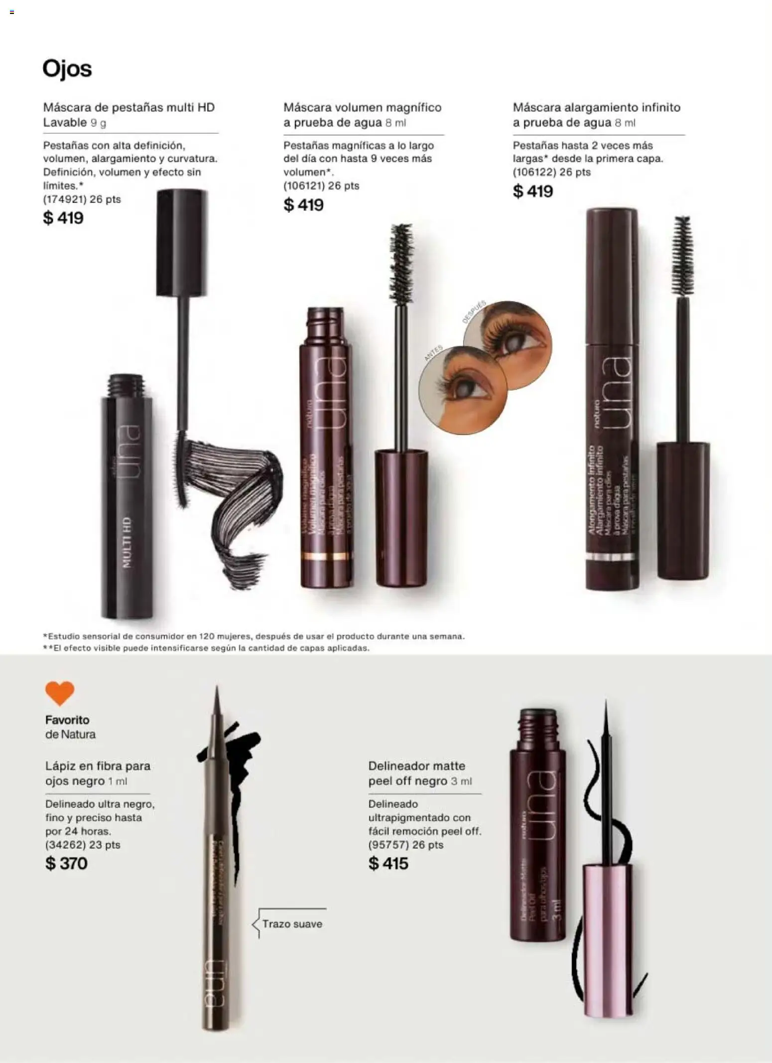 Nuevas ofertas de Natura válidas en toda la República Mexicana desde el 30.01.2026. ¡Encuentra las mejores ofertas en Natura campaña 3 2026! | Página: 82 | Productos: Máscara, Agua, Máscara de pestañas, Delineador