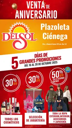 Vista previa de Del Sol y Woolworth - Catálogo Aniversario Apertura Del Sol Ciénega, nuevo folleto de la tienda, válido en México a partir del 16.10.2025