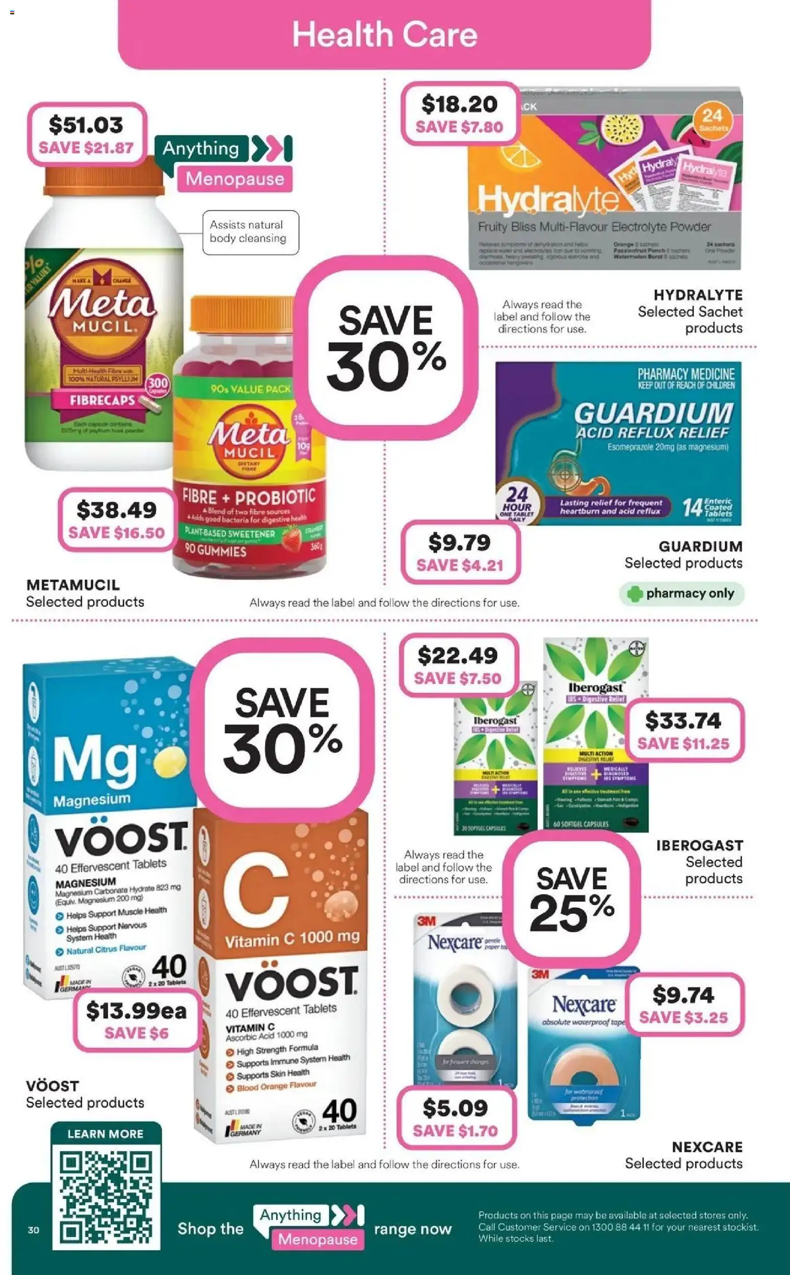 Priceline Pharmacy catalogue - valid from 23.04.2026 | Page: 30 | Products: Powder, Water, Treatment, Tablets