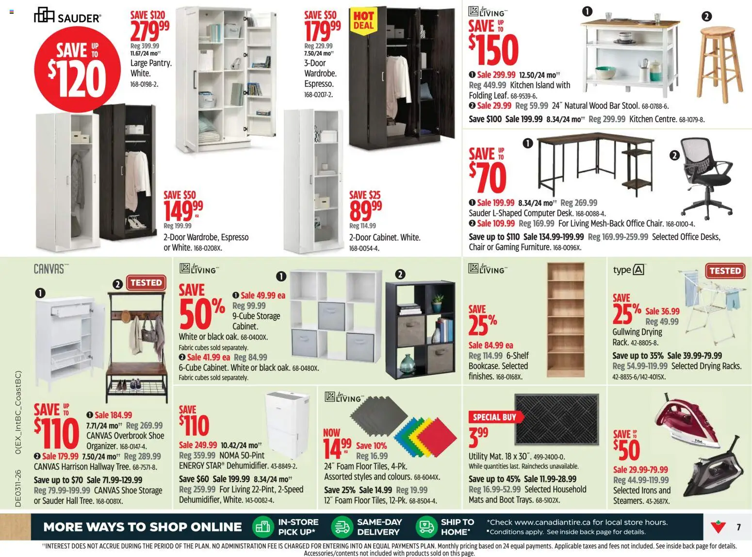 Canadian Tire flyer valid from 12.03.2026 | Page: 7 | Products: Computer, Chair