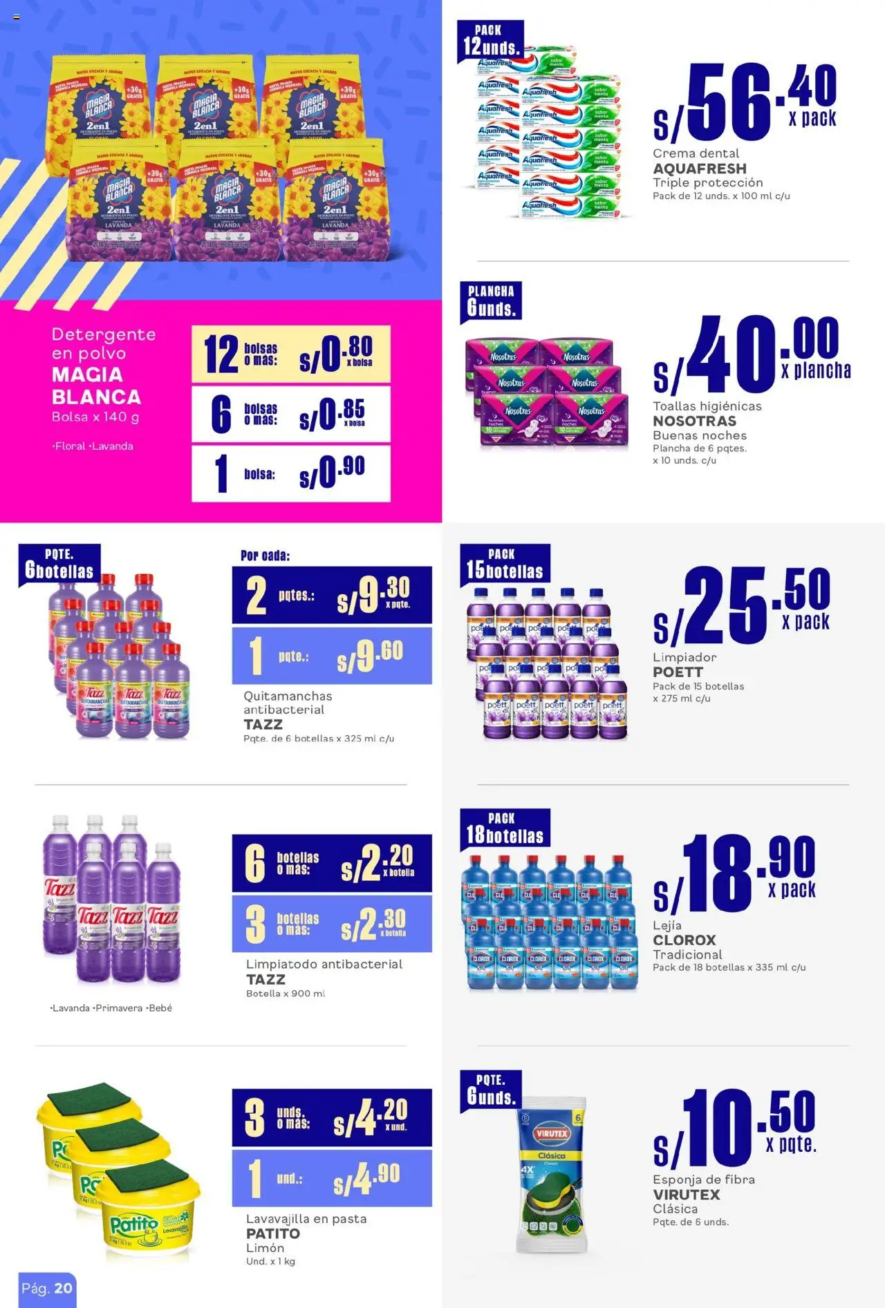 Catálogo Makro válido desde 31.07.2025 | Página: 7 | Productos: Quitamanchas, Detergente, Crema, Polvo