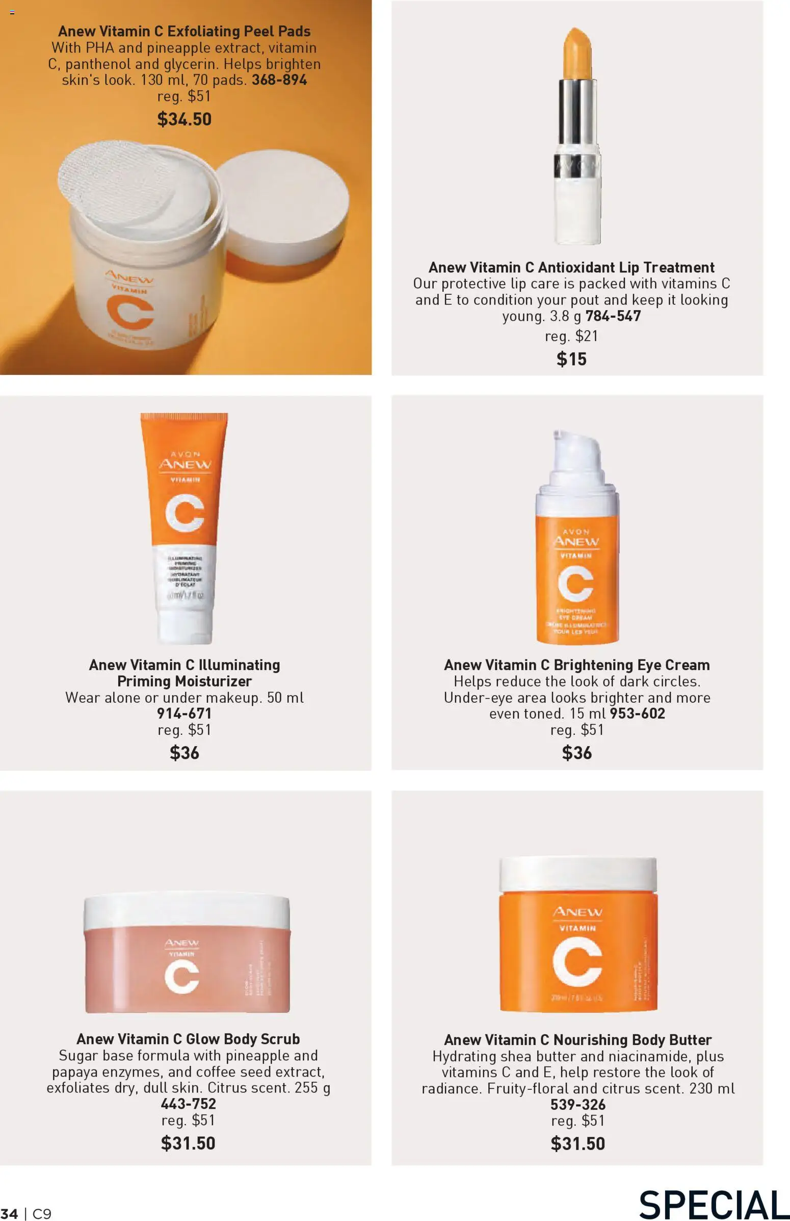 Avon flyer valid from 23.04.2026 | Page: 34 | Products: Pineapple, Cream, Butter, Coffee