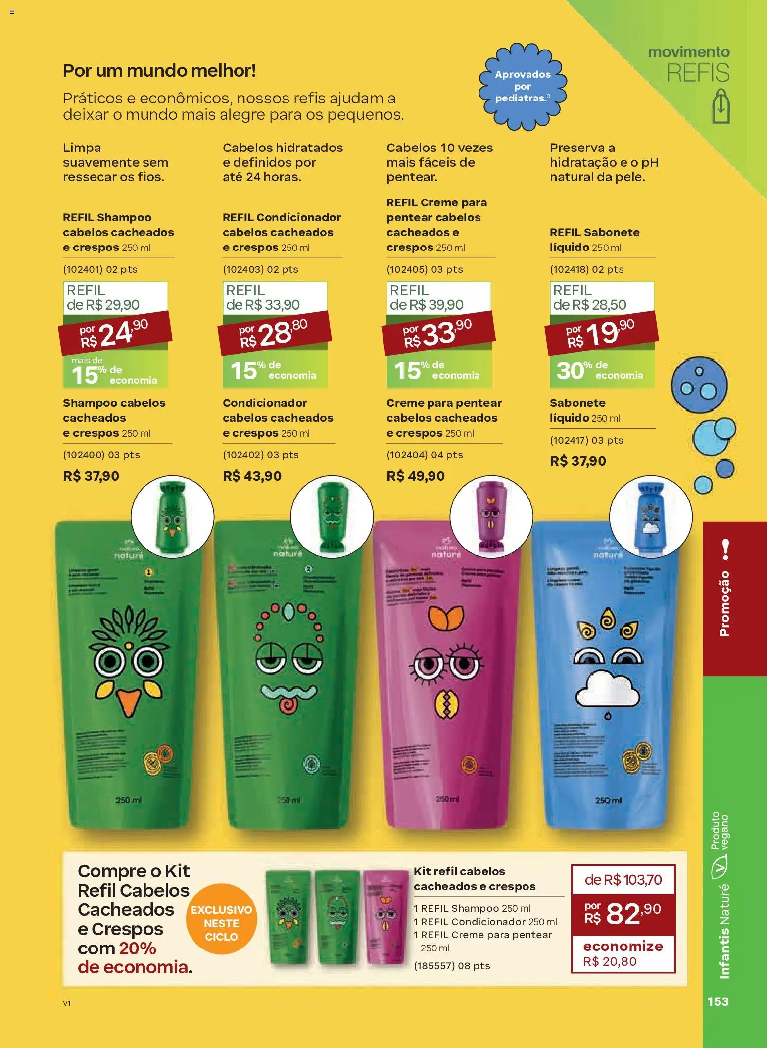 Natura Folheto - válido de 26.12.2025 | Página: 153 | Produtos: Condicionador, Creme, Sabonete, Creme para pentear