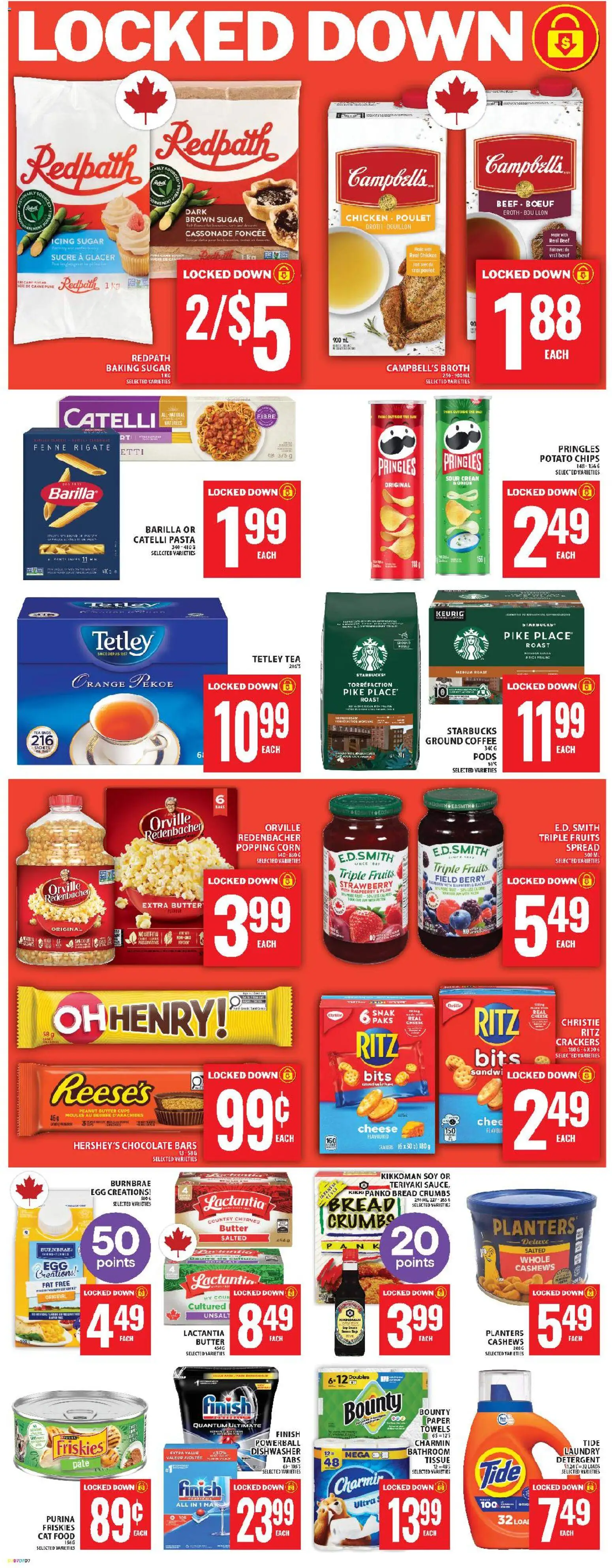 Food Basics flyer valid from 13.11.2025 | Page: 9 | Products: Tea, Detergent, Butter, Chocolate