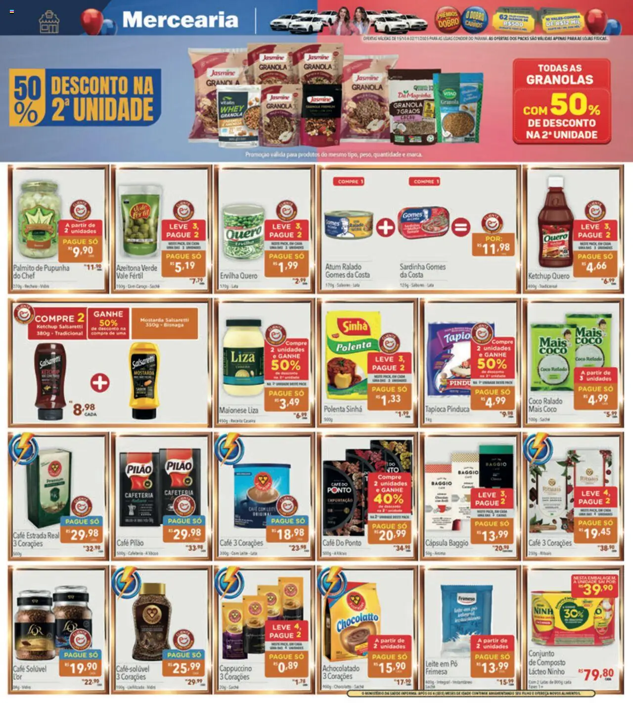 Supermercados Condor Folheto - válido de 15.10.2025 | Página: 10 | Produtos: Pó, Ketchup, Café pilão, Atum