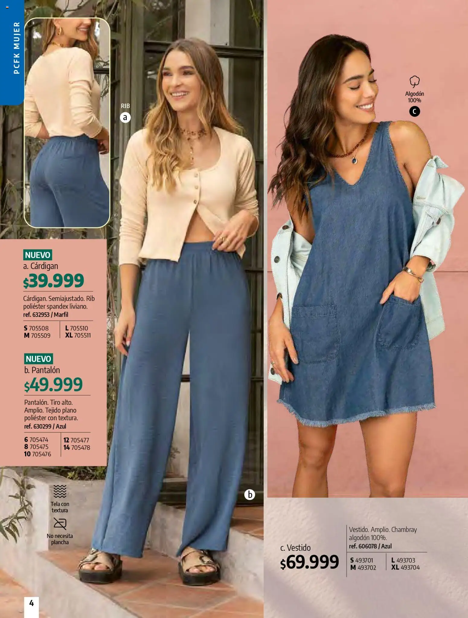 Pacifika revista - valida desde el 01.04.2026 | Página: 4 | Productos: Plancha, Algodón, Vestido