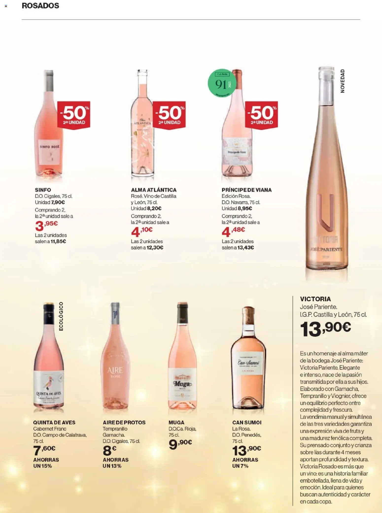 Nuevas ofertas de El Corte Inglés válidas en toda la República Mexicana desde el 20.11.2025. ¡Encuentra las mejores ofertas en El Corte Inglés catálogo La Bodega ! | Página: 21 | Productos: Conjunto, Vino, Sobre