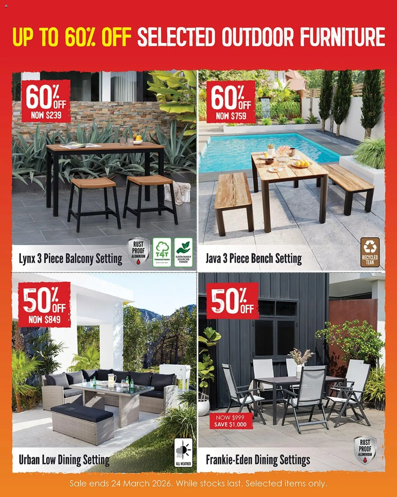 Barbeques Galore catalogue - valid from 05.03.2026 | Page: 5 | Products: Outdoor furniture, Bench